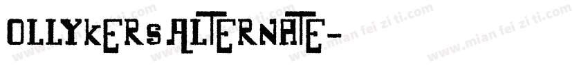 Ollykers Alternate字体转换